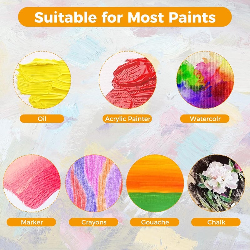 CMLHUGO 48 Pack 5x7 Inch Boards Blank for Painting, Kids Art Painting Canvases, Primed 100% Cotton Canvas Panels for Acrylic Oil Watercolor Tempera Paints - Image 3